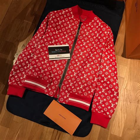 louis vuitton supreme jacket replica|louis vuitton supreme real.